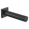 National Hardware Reed 1 in. W X 3 in. L Aluminum Matte Black Door Stop Mounts to wall Carded in. N830-526 - alternate 1